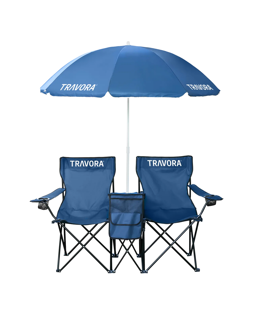 Campingstühle im Partner-Design mit Sonnenschirm