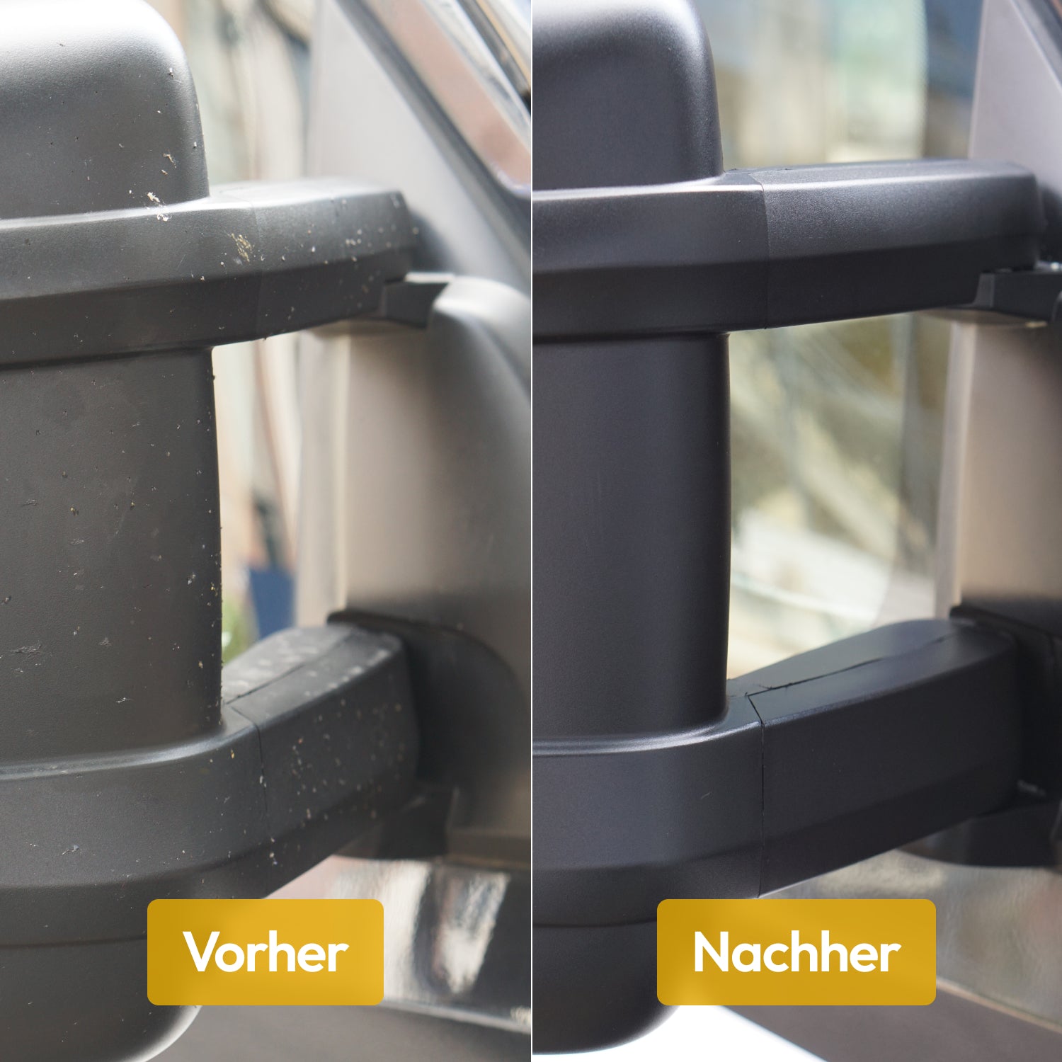 Vorher- Nachher-Vergleich des TRAVORA Insektenentferners